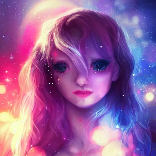 Image similar to i woke up in a world that had fragments of you. imagination cosmic dream, dreamy, 8k artgerm bokeh, award winning photography, trending on artstation