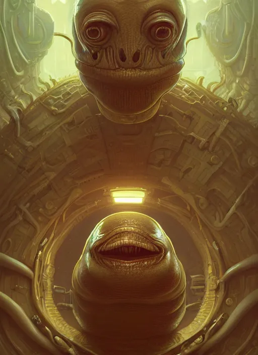 Prompt: wide angle shot of slimy mollusk as elon musk, anthropomorphic character, drool, concept art, intricate, elegant, highly detailed, digital painting, artstation, wallpaper, smooth, sharp focus, illustration, art by giger and artgerm and greg rutkowski and alphonse mucha