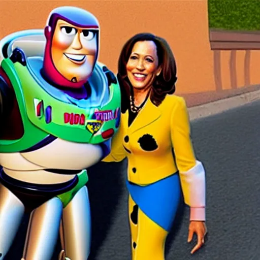 Image similar to kamala harris in toy story