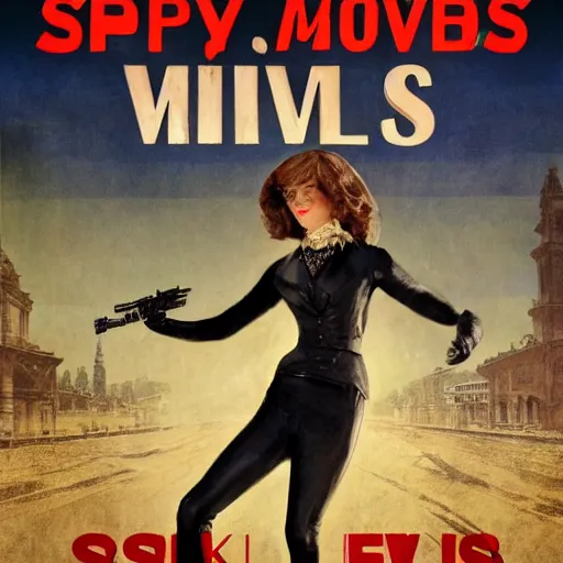 Image similar to spy movie action heroine by alfred stevens