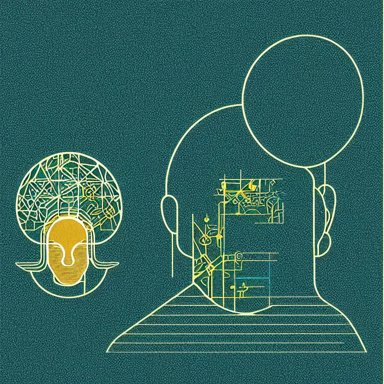 Prompt: attention filter, minimalist logo without text for a research lab that studies human cognition, by victo ngai, kilian eng and jake parker, 2 colors, limited palette, sticker art, vector art, award winning, minimalism, logopond, sticker art