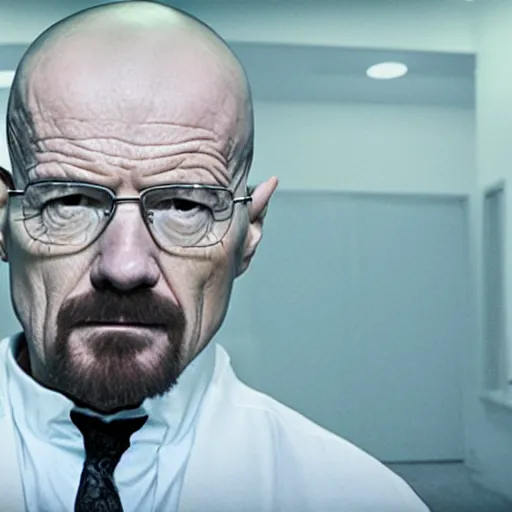 Image similar to Walter white has trapped you in the back rooms