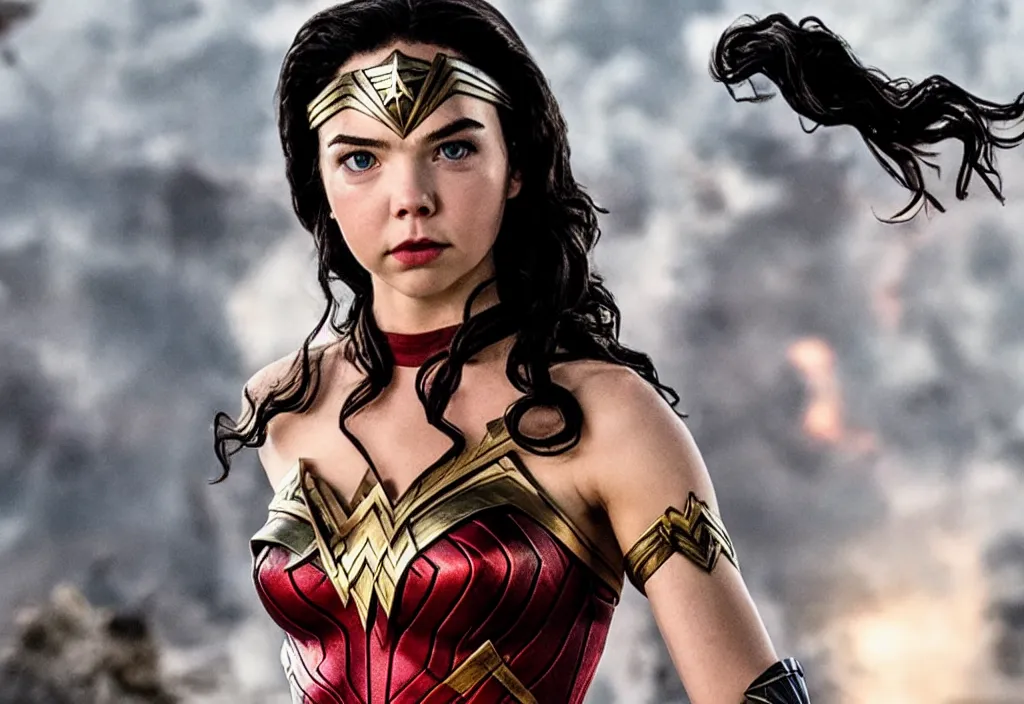 Prompt: anya taylor joy as wonder woman