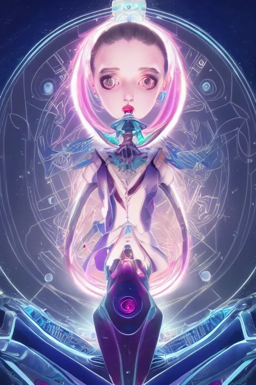 Image similar to symmetry!! portrait of sailor moon! alien in the style of horizon zero dawn, machine face, intricate, elegant, highly detailed, digital painting, artstation, concept art, smooth, sharp focus, illustration, art by artgerm and greg rutkowski and alphonse mucha, 8 k