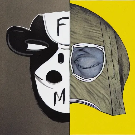 Image similar to MF DOOM, the mouse and the mask, album cover art