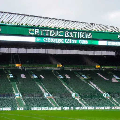 Prompt: celtic football club stadium celtic park park head