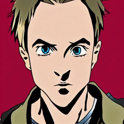 Prompt: jesse pinkman anime style