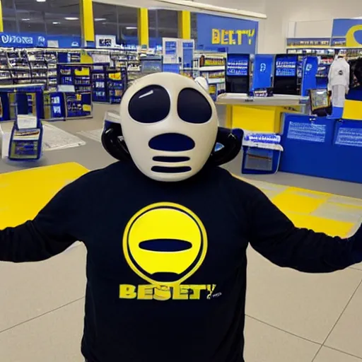 Image similar to alien found a best buy store