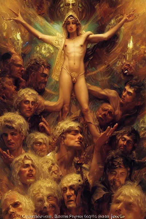 Image similar to the nine spheres of heaven from dante's divine comedy. highly detailed painting by gaston bussiere, craig mullins, j. c. leyendecker 8 k