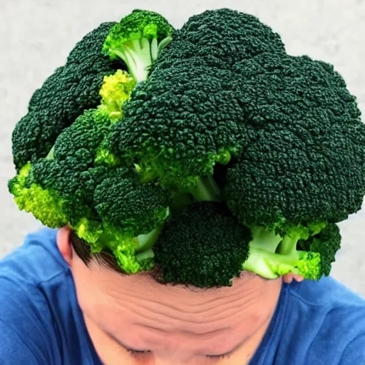 Image similar to “ kramer with broccoli for hair ”