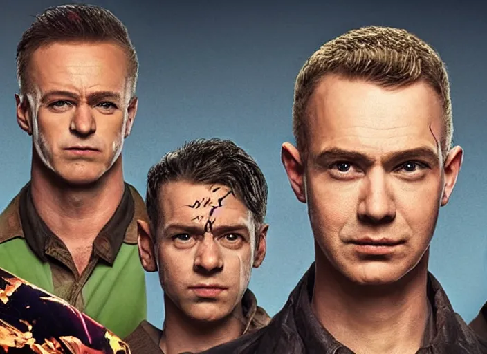 Image similar to portrait of the homelander from Amazon prime series The Boys