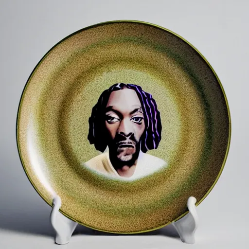 Image similar to snoop dogg china plate