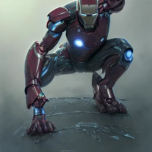 Prompt: iron man fused with a symbiote | slimey black goo | cinematic lighting | award - winning | closeup portrait | by donato giancola and mandy jurgens and charlie bowater | featured on artstation | pencil sketch | sci - fi alien