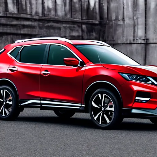 Image similar to 2020 modern nissan Rogue SUV in the style of a GTR R35, GTR in the style of an SUV, SUV Skyline Nissan