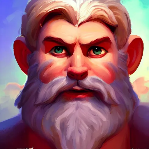 Image similar to Portrait of Ian monkey as Zeus, the greek god, mattepainting concept Blizzard pixar maya engine on stylized background splash comics global illumination lighting artstation lois van baarle, ilya kuvshinov, rossdraws