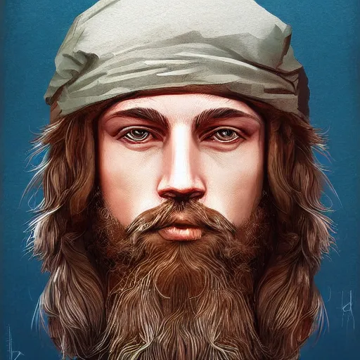 Prompt: Portrait of Jakub Grabowski Quebonafide, digital art