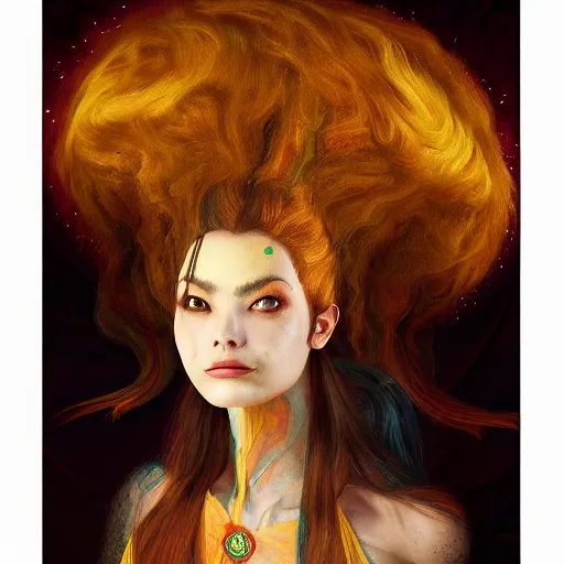 Prompt: painting of brigitte from overwatch in the style of agostino arrivabene