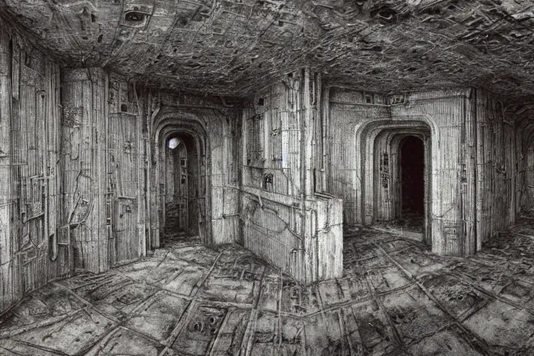 Prompt: salusa cecundus prison planet house corrino homeworld, by giger, dore, beksinski, retro sci - fi movie, highly detailed, photorealistic, 1 9 0 0 s photo