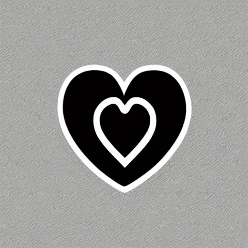 Prompt: logo g heart outline