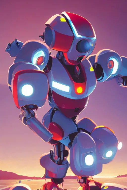 Image similar to metabots medabots medarotto medarot robot minimalist comics, behance hd by jesper ejsing, by rhads, makoto shinkai and lois van baarle, ilya kuvshinov, rossdraws global illumination ray tracing hdr radiating a glowing aura