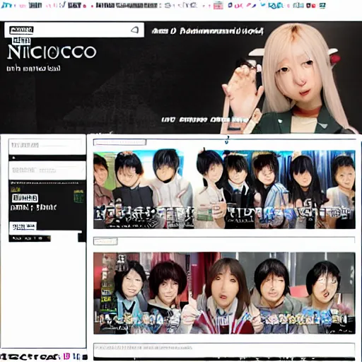 Prompt: niconico frontpage