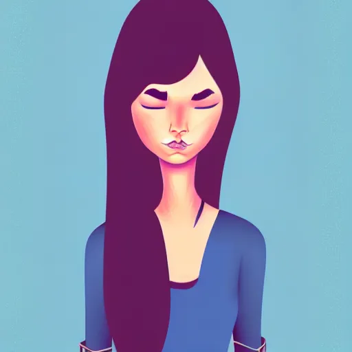 Image similar to Illustration of a female character, by Ana Varela, Trend on Behance Illustration