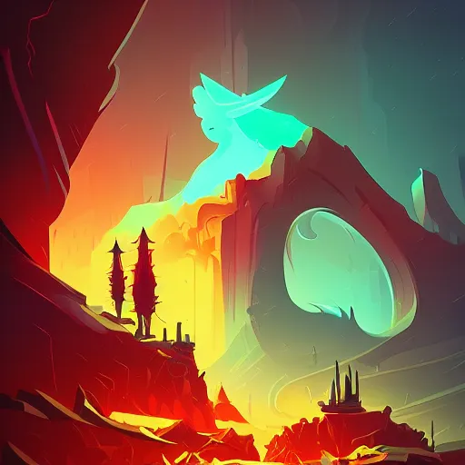 Prompt: life after death, anton fadeev and dan mumford