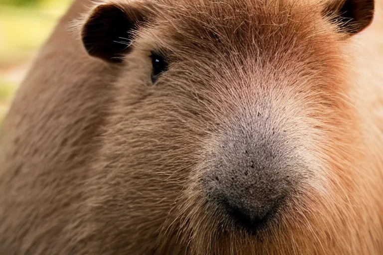 Prompt: a capybarar goldendoodle!!! hybrid! hyper realistic!! realistic lighting!! wildlife photographer of the year!!! bold natural colors, national geographic, hd, wide angle, 8 k