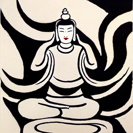 Image similar to zen art ink