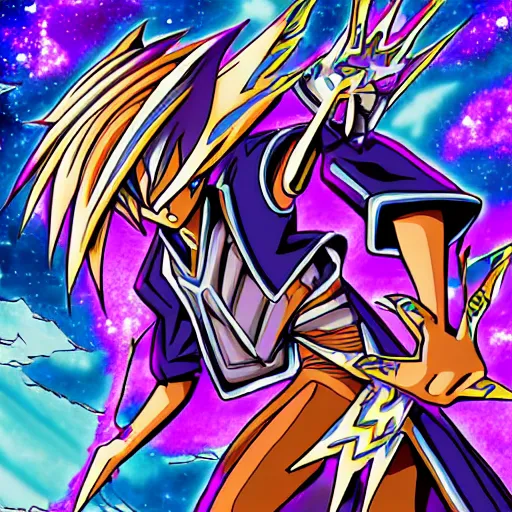 Prompt: yugioh digital art