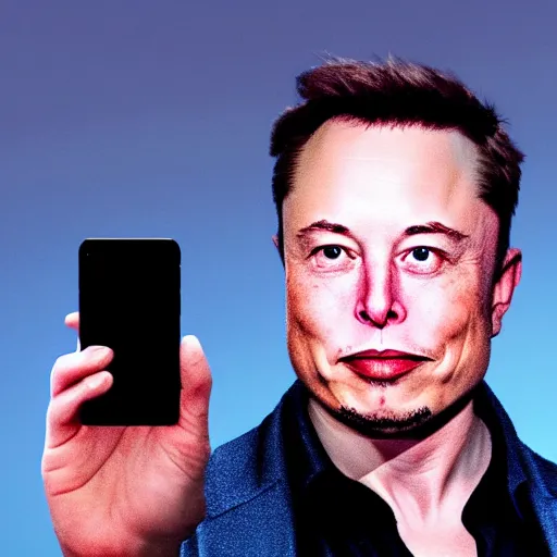 Prompt: Elon Musk holding iphone, by dreamwork animation, 8k, trending on ArtStation,hyperdetalied,