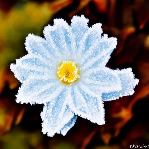 Image similar to frost pattern like a flower