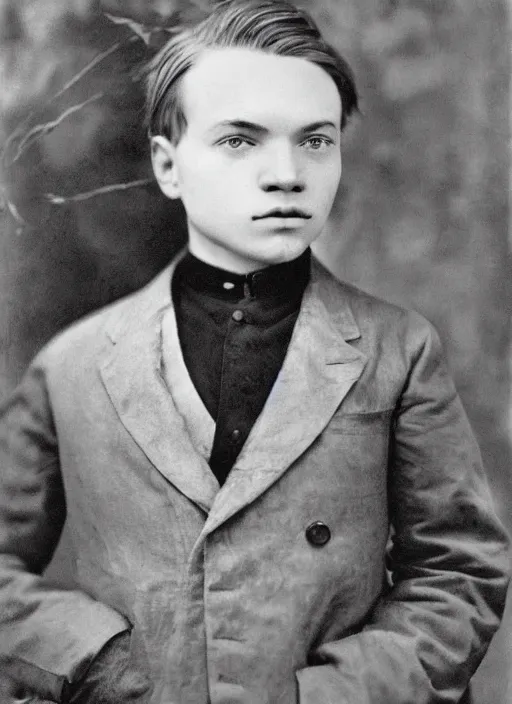 Image similar to hyper detailed portrait of young lenin by imogen cunningham, color, dslr