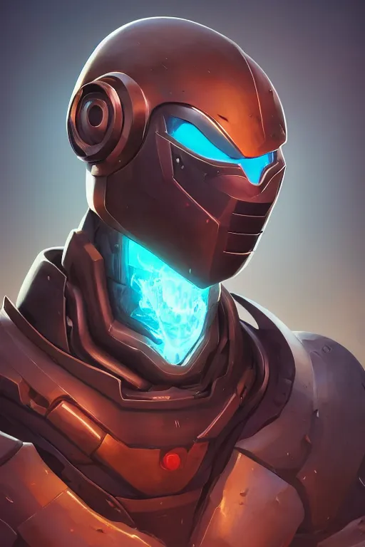 Image similar to epic mask helmet robot ninja portrait stylized as fornite style game design fanart by concept artist gervasio canda, behance hd by jesper ejsing, by rhads, makoto shinkai and lois van baarle, ilya kuvshinov, rossdraws global illumination radiating a glowing aura global illumination ray tracing hdr render in unreal engine 5