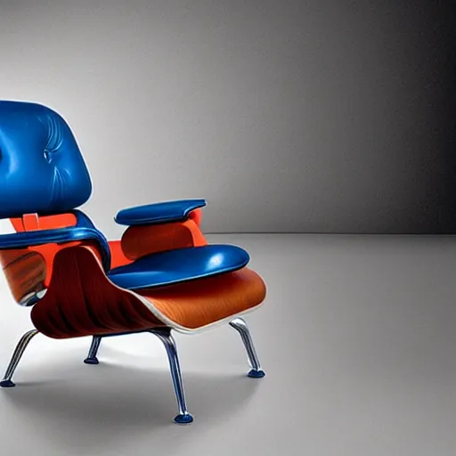 Image similar to an armchair (by eames) inspired by PlayStation 5!!!!!