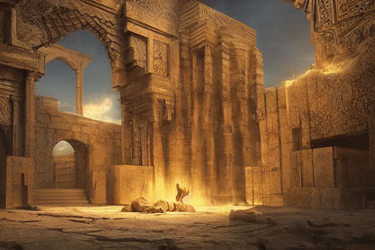 Prompt: the most amazing dream you ever had about ancient persia, hyper realistic, ambient lighting, concept art, intricate, hyper detailed, smooth, dynamic volumetric lighting, octane, cinematic