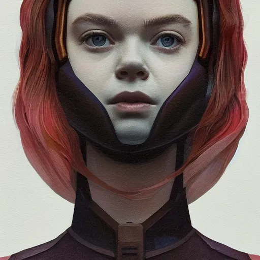 Image similar to Elle Fanning in Halo 2 picture by Sachin Teng, asymmetrical, dark vibes, Realistic Painting , Organic painting, Matte Painting, geometric shapes, hard edges, graffiti, street art:2 by Sachin Teng:4