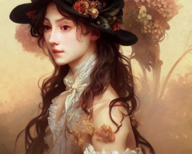 Image similar to photography of jean - antoine watteau, deep focus, d & d, fantasy, intricate, elegant, highly detailed, digital painting, artstation, concept art, matte, sharp focus, illustration, hearthstone, art by artgerm and greg rutkowski and alphonse mucha