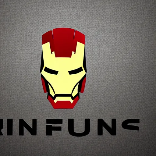 Prompt: iron industries man, company logo