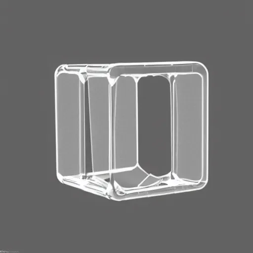 Image similar to transparent cube, 3 d render