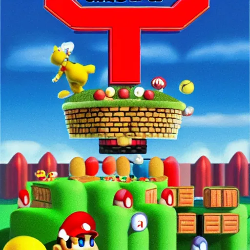 Image similar to surreal mario