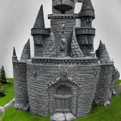 Prompt: photo of castle - greyskull, high detail