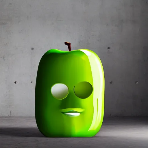 Image similar to steve jobs as an apple chair