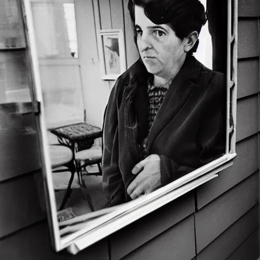 Image similar to the self portrait, by vivian maier,