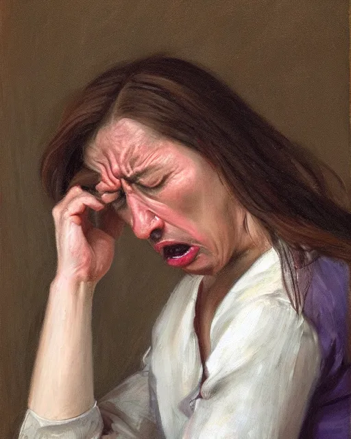 Image similar to a portrait of anguish