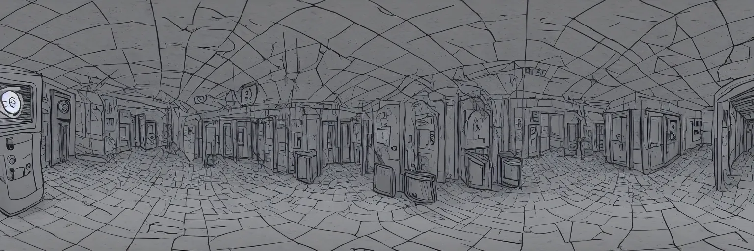 SCP 3000. Corridor by Rmianna, Concept Art, 2D