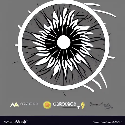 Prompt: logo design the sun, abstract, geometrical