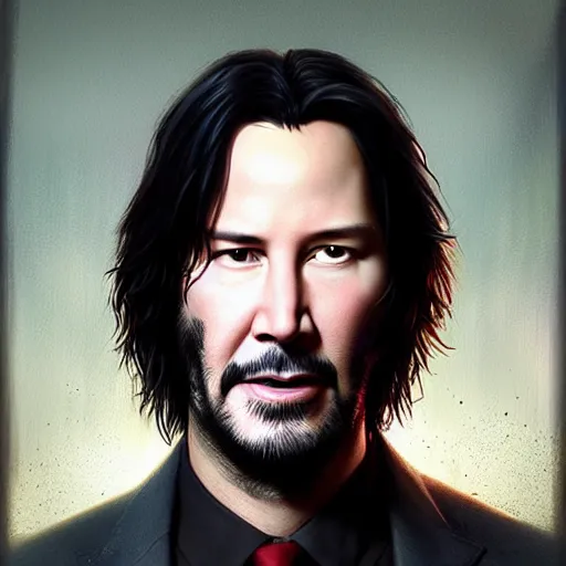 Image similar to keanu reeves in Pixar style by Stanley Artgerm and Tom Bagshaw