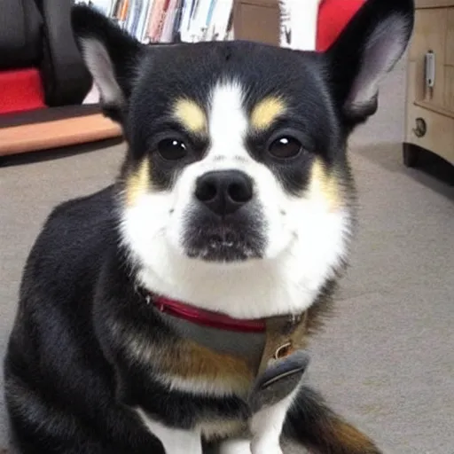 Prompt: dog that looks a lot like elvis presley