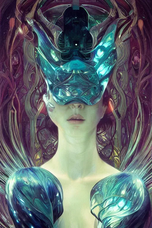 Prompt: Ultra realistic illustration, beautiful woman turning into an orchid, cyberpunk, sci-fi, fantasy, intricate, elegant, highly detailed, digital painting, artstation, concept art, smooth, sharp focus, illustration, art by artgerm and greg rutkowski and alphonse mucha, rene magritte, surrealism